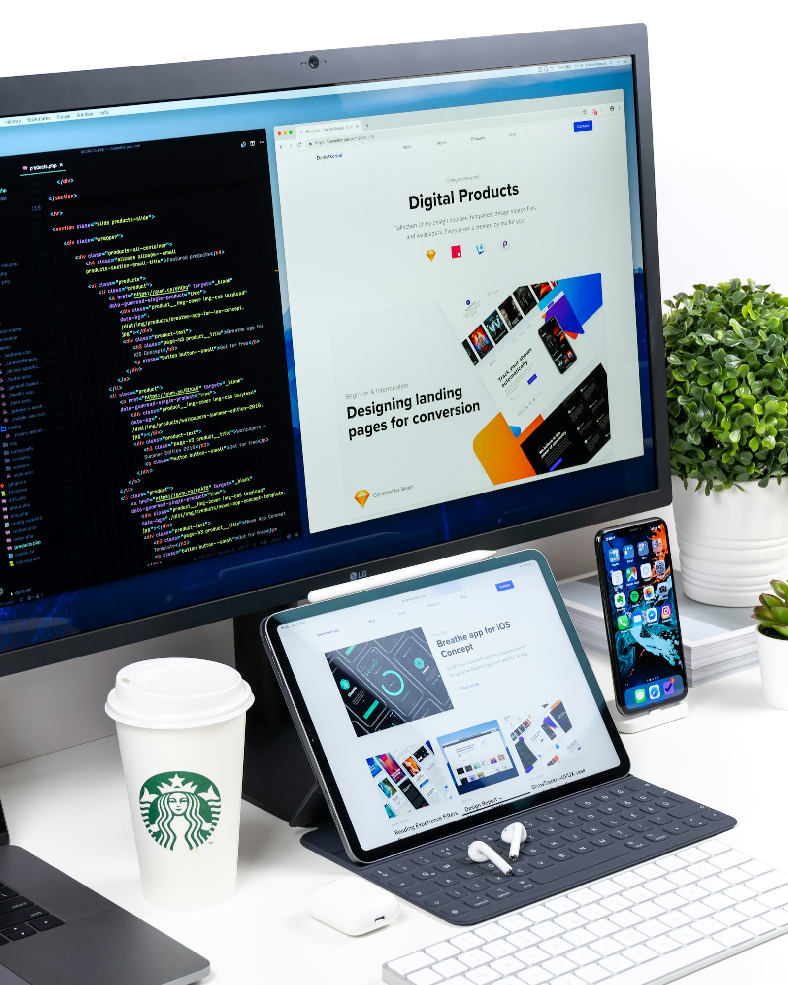 WordPress Development at Rankvella — website design and development workstation